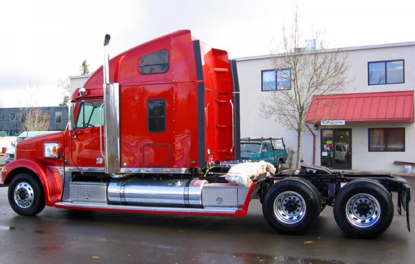 Red Semi Truck