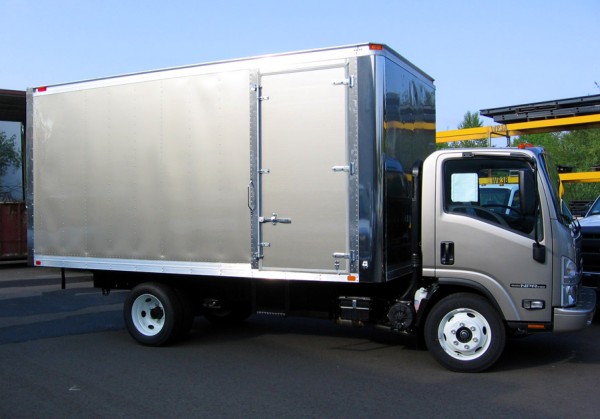 Silver Box Truck