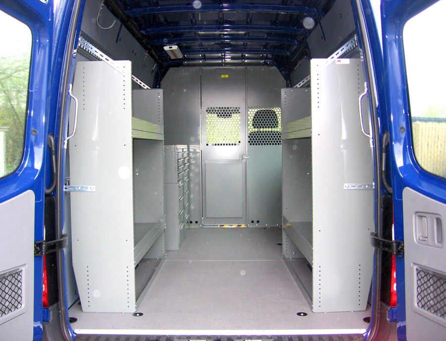 Ladder Racks Van Interiors, Custom Work Van Shelving