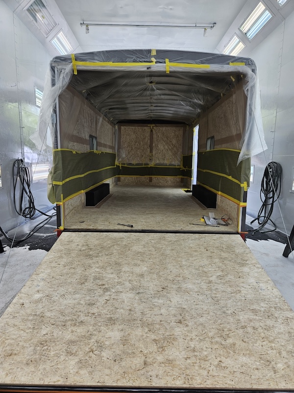 16ft Trailer before Durabull spray on bedliner