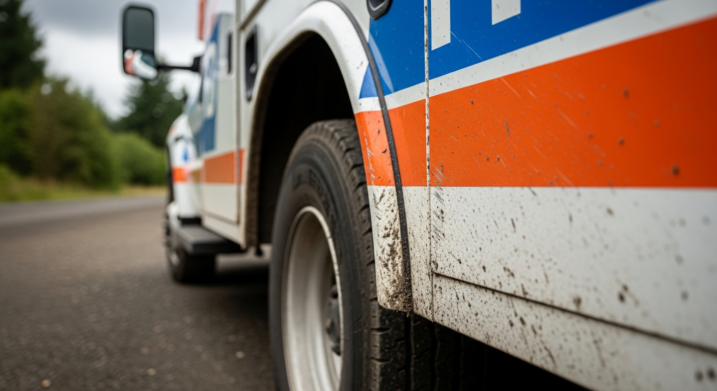 commercial vehicle wrapped