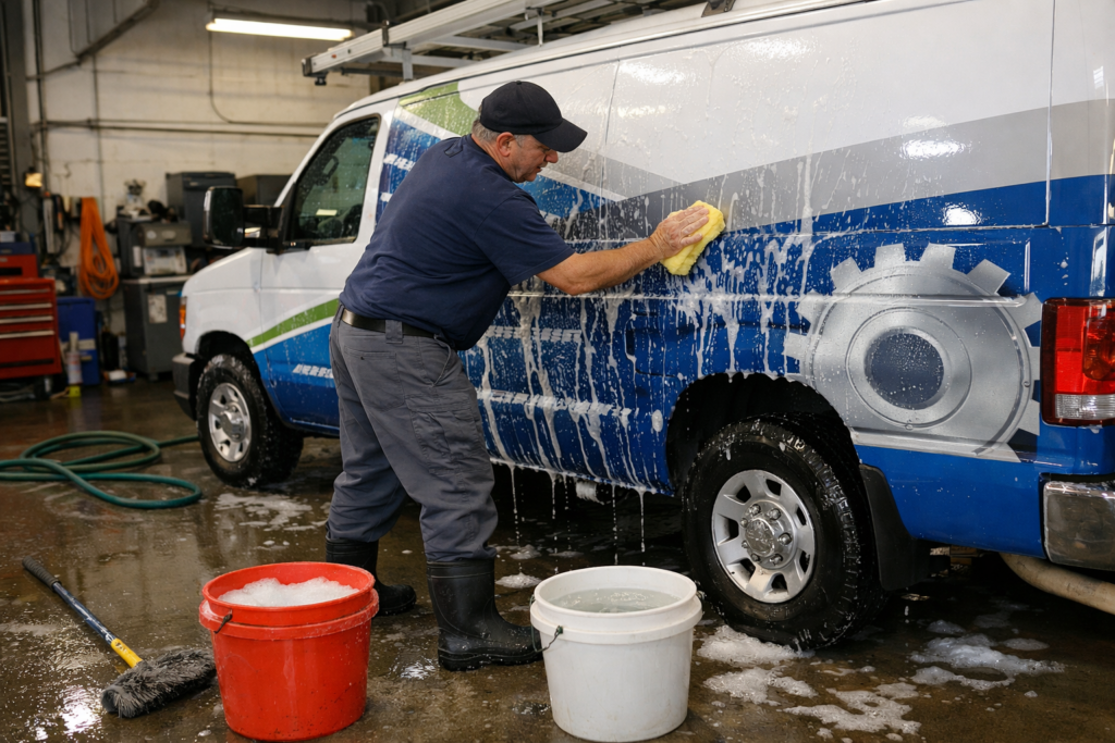 commercial vehicle wrapped
